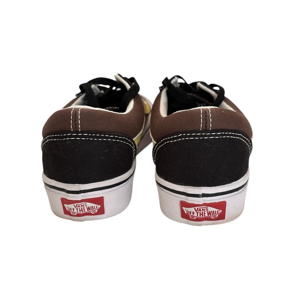 Vans Men\'s Black, Brown, and Yellow Sneakers